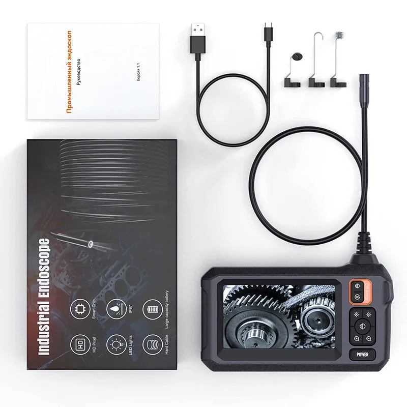4.3 Inch Endoscope Camera HD 1080P 4.3 "Single Dual Lens 8MM Car Inspection Borescope IP67 Waterproof Sewer Camera with 8 leds