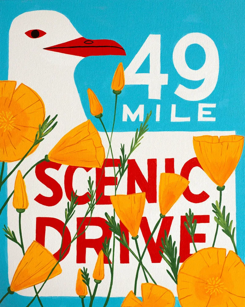 49 Mile Scenic Drive Digital Print