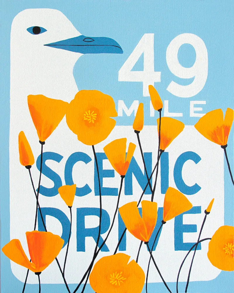 49 Mile Scenic Drive Digital Print