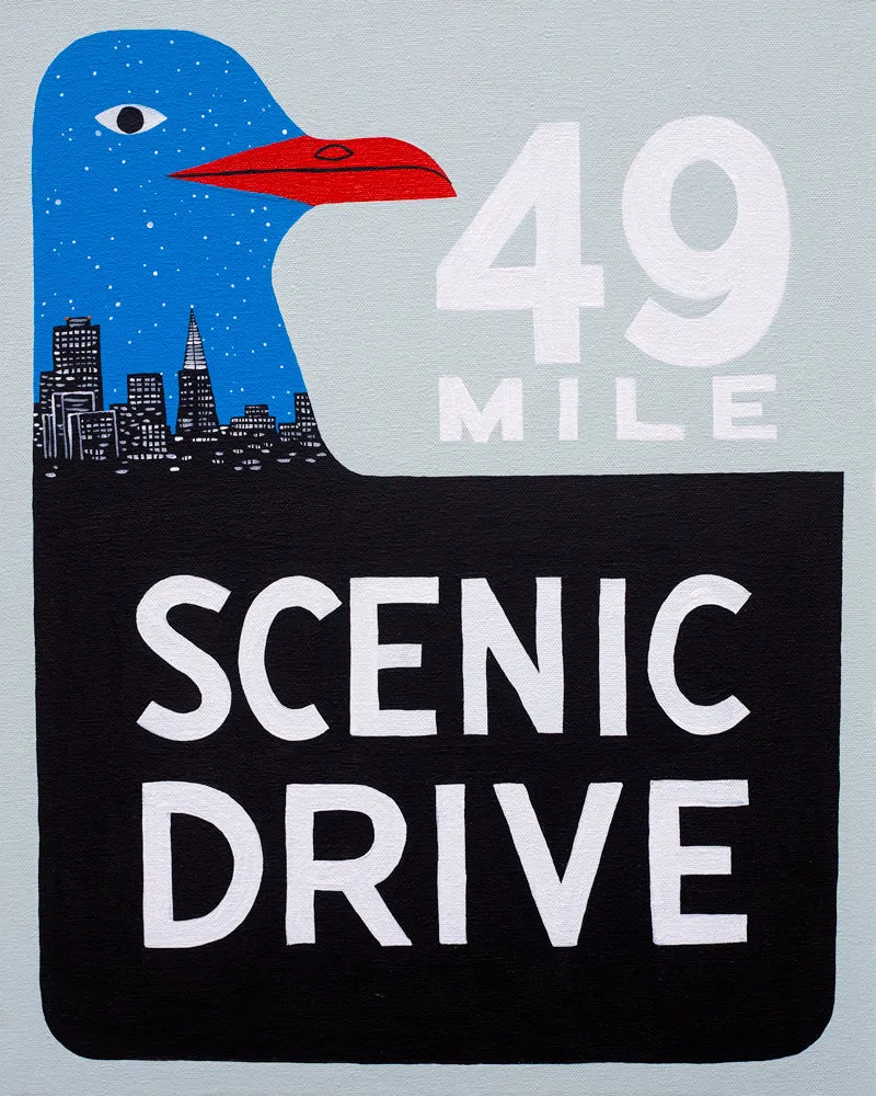 49 Mile Scenic Drive Digital Print