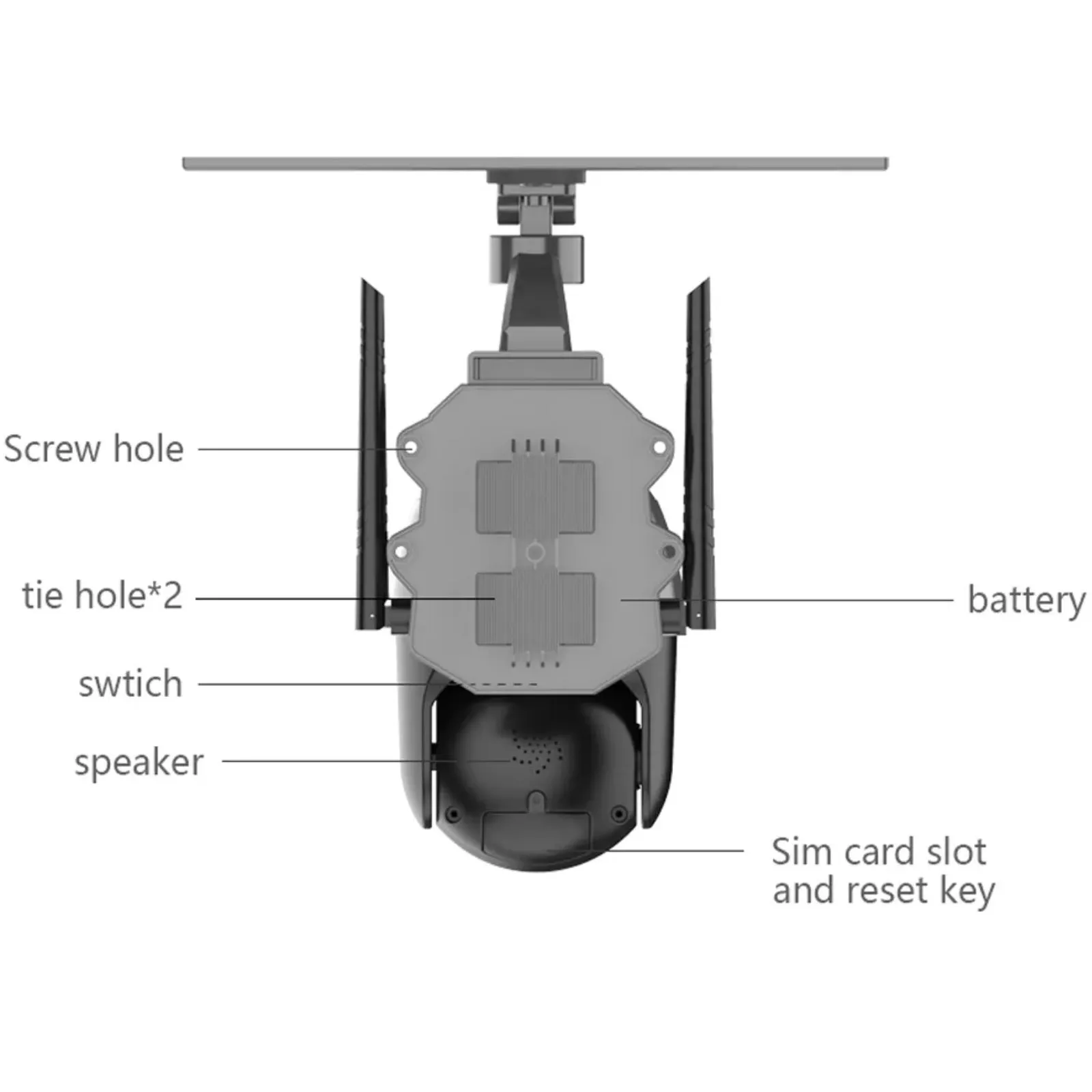 4G Wireless Solar Camera 4MP High Definition 1080p Video Recorder Day/Night Security System