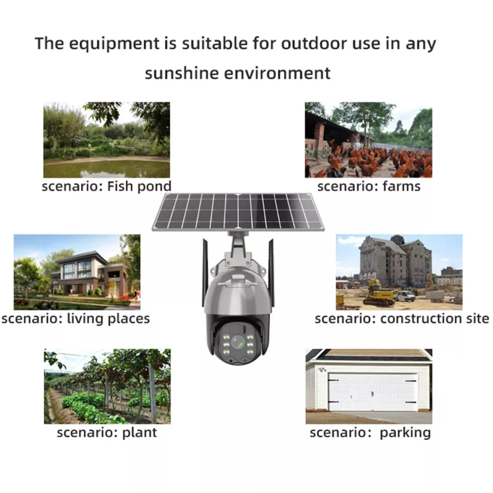 4G Wireless Solar Camera 4MP High Definition 1080p Video Recorder Day/Night Security System
