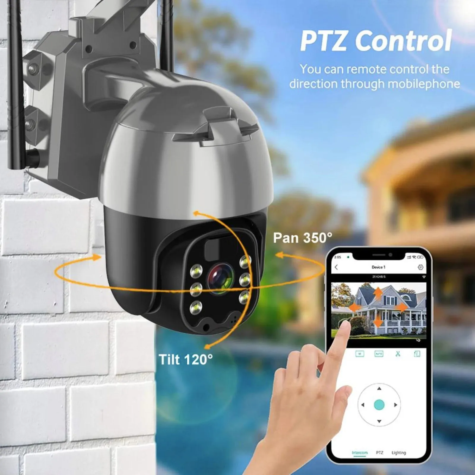 4G Wireless Solar Camera 4MP High Definition 1080p Video Recorder Day/Night Security System