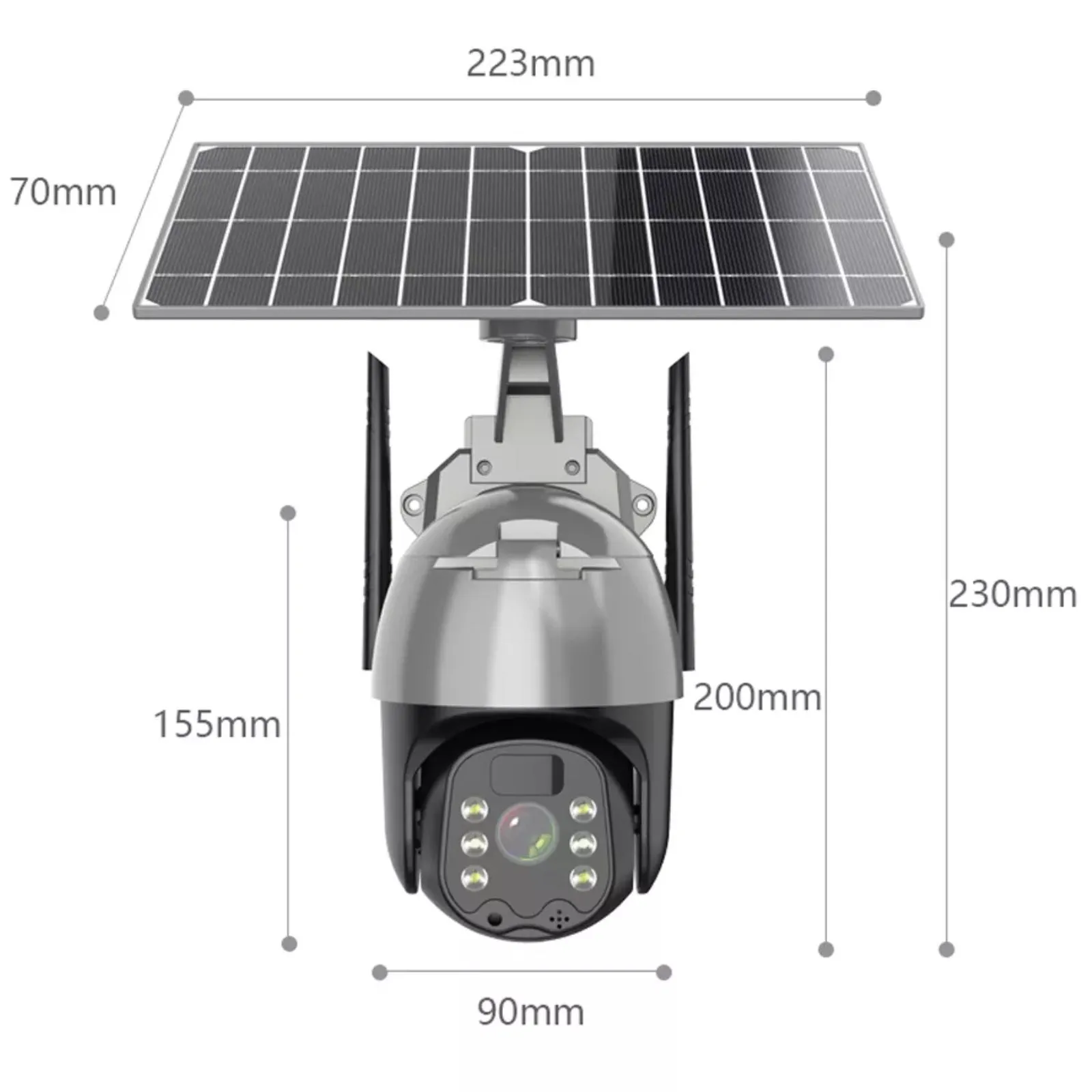 4G Wireless Solar Camera 4MP High Definition 1080p Video Recorder Day/Night Security System