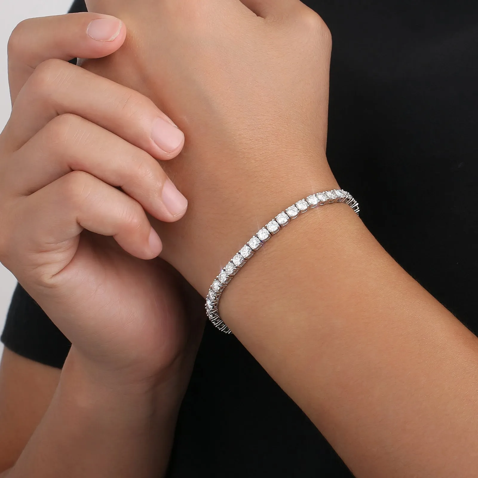 4mm Moissanite Tennis Bracelet S925 KRKC