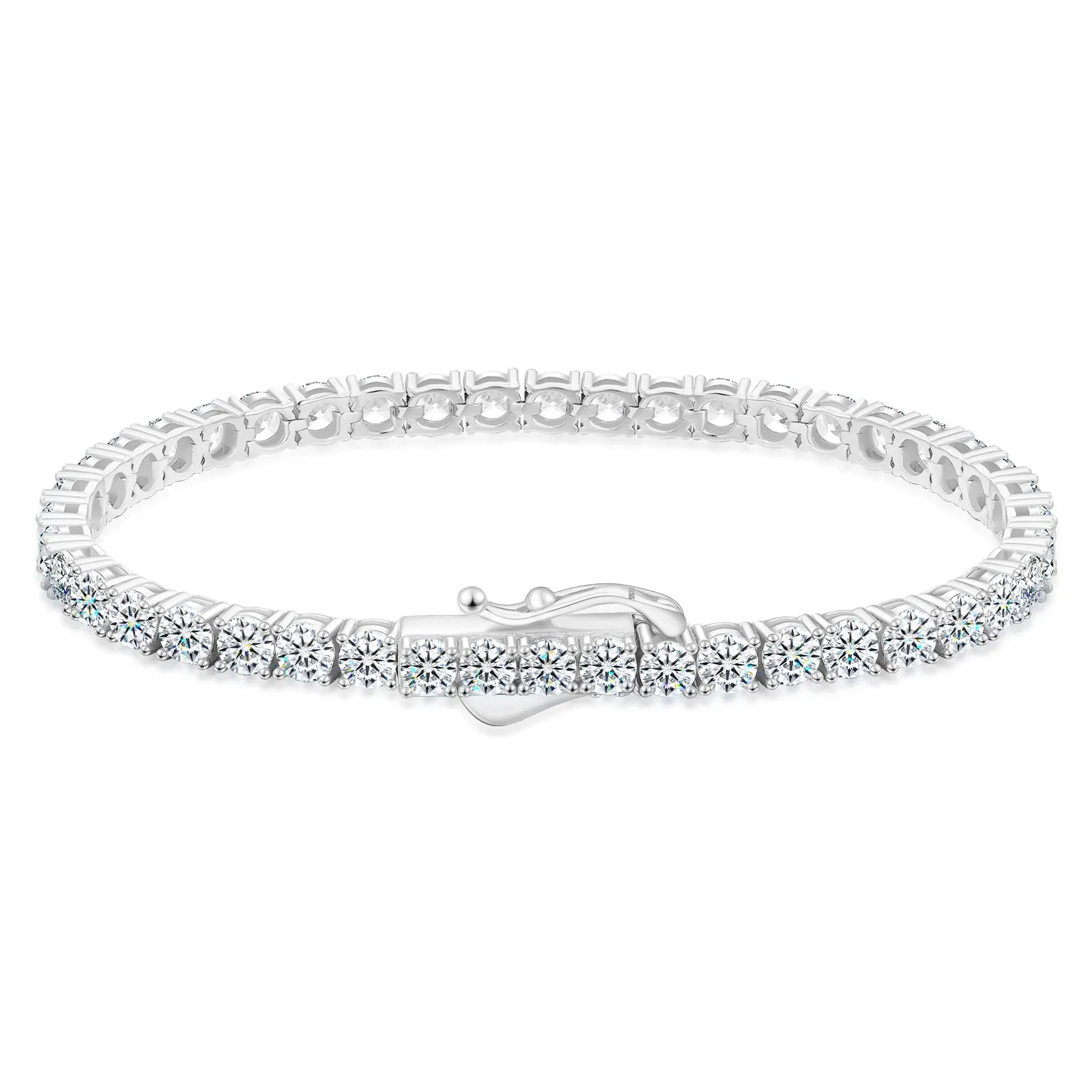 4mm Moissanite Tennis Bracelet S925 KRKC
