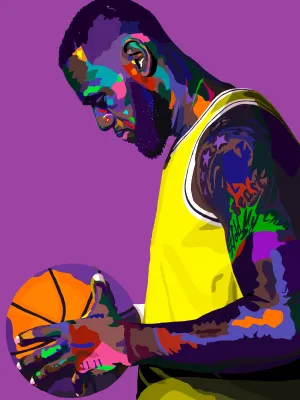 A Love Supreme - Lebron James Portrait - Limited Edition Giclee Art Print & Wall Decor - Vakseen Art