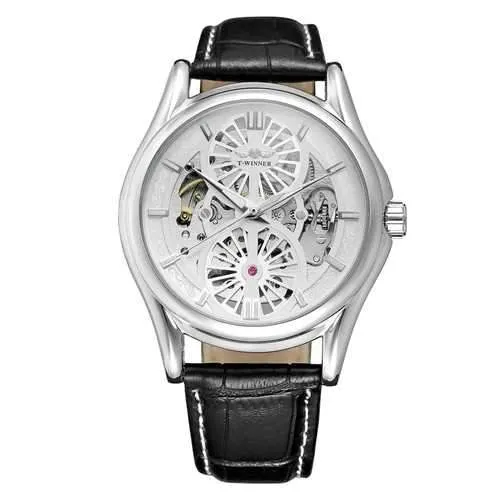A3 Genuine Leather Strap Automatic Mechanical Watch