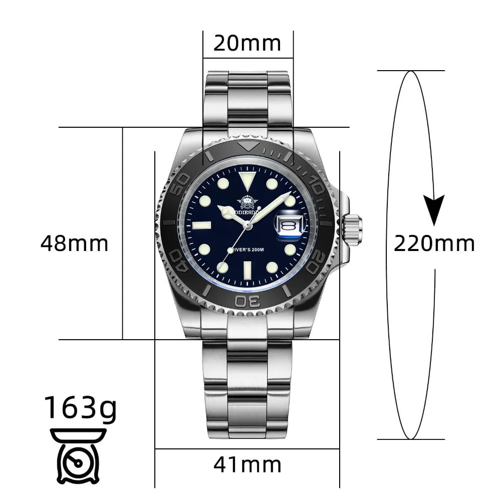 Addiesdive 41mm Quartz Watch Diver's 200M (MY-H3C)