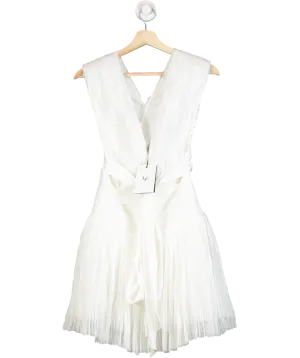 Aje White Escapist Mini Dress UK 8