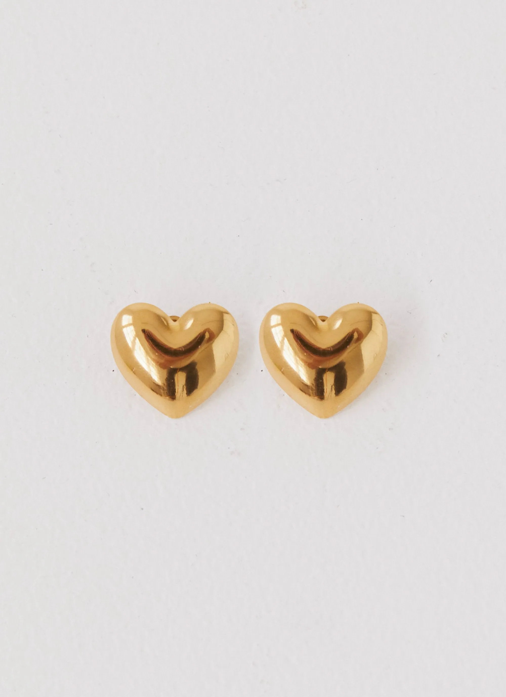 Alexa Heart Earrings - Gold