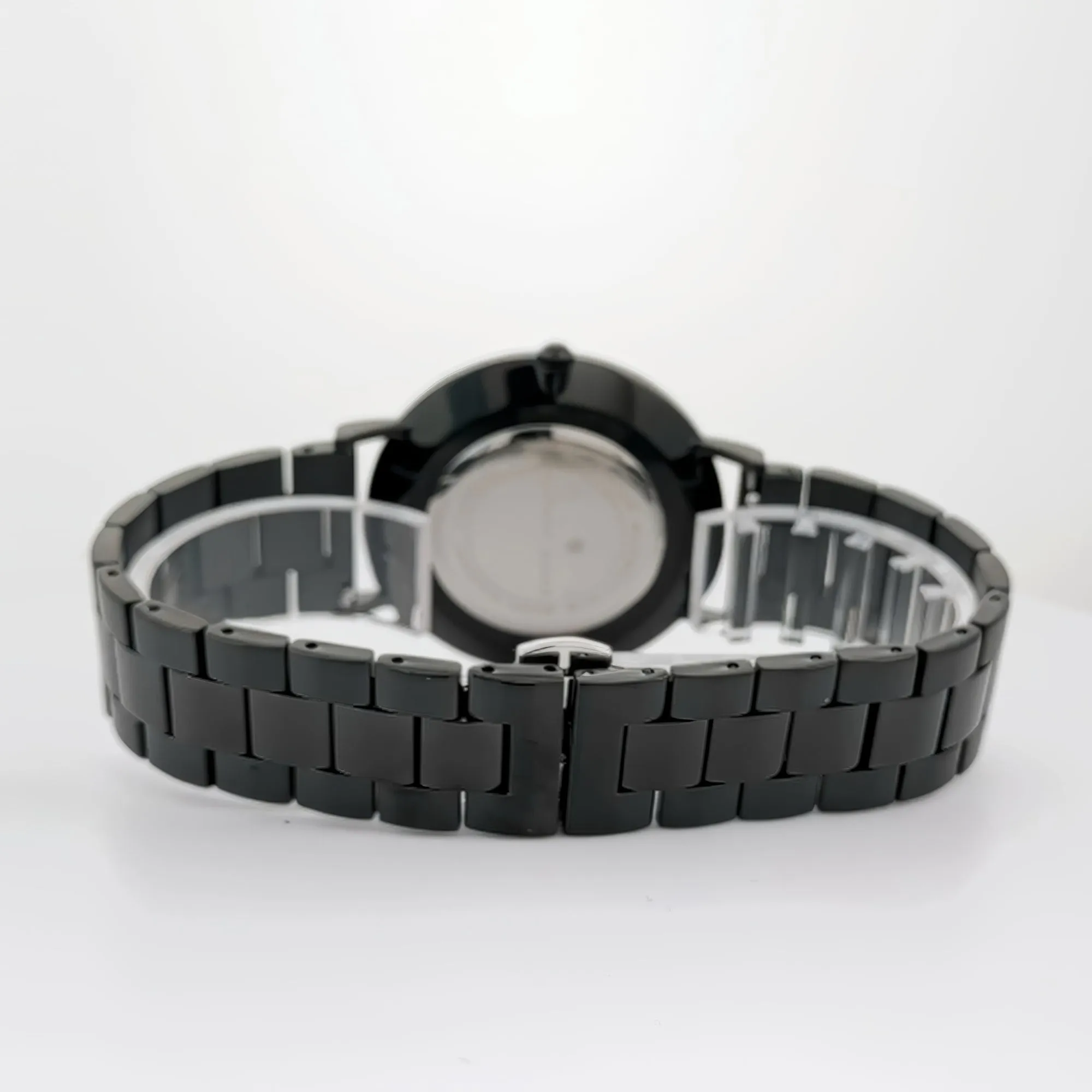 Alfred Sung Metropolitan Date Black Dial & Bracelet Stainless Steel watch