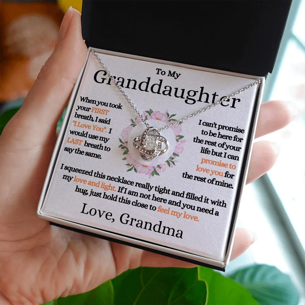 [Almost Sold Out] Granddaughter 14k Gold Necklace - Promise (Love, Grandma)