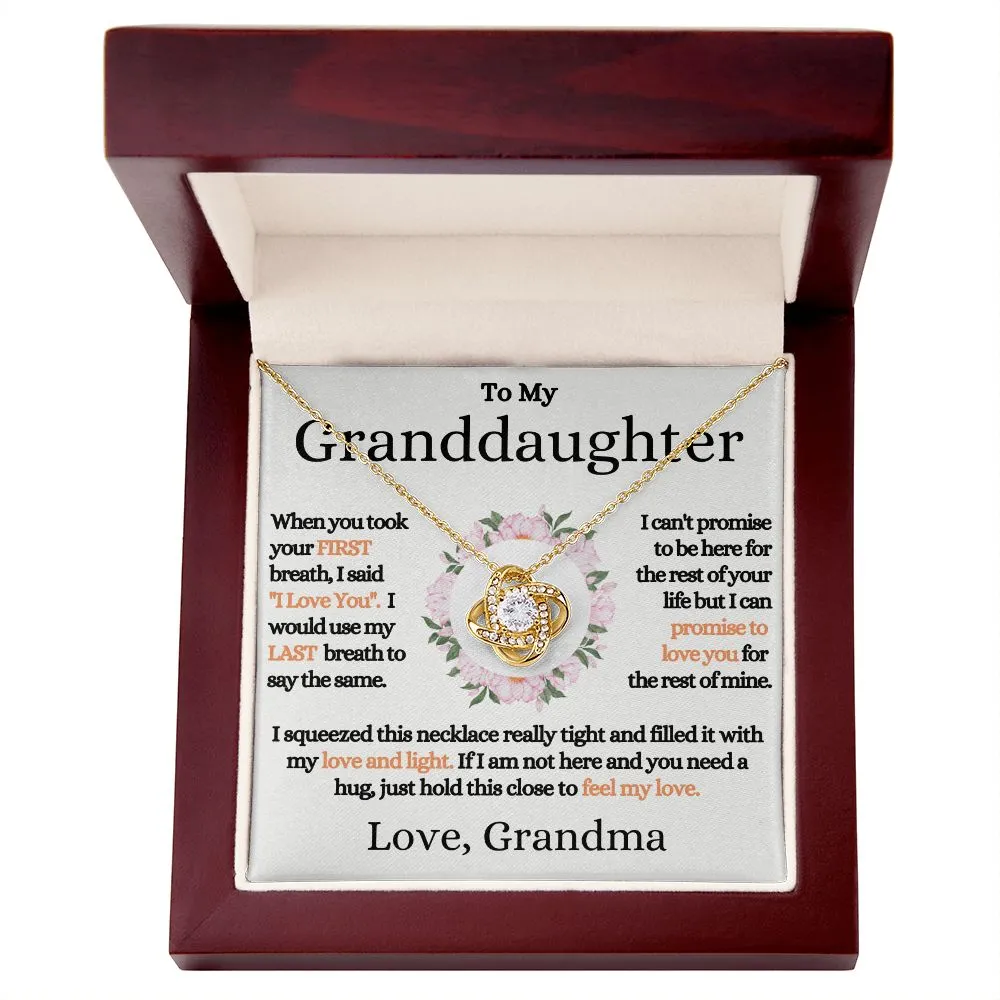 [Almost Sold Out] Granddaughter 14k Gold Necklace - Promise (Love, Grandma)