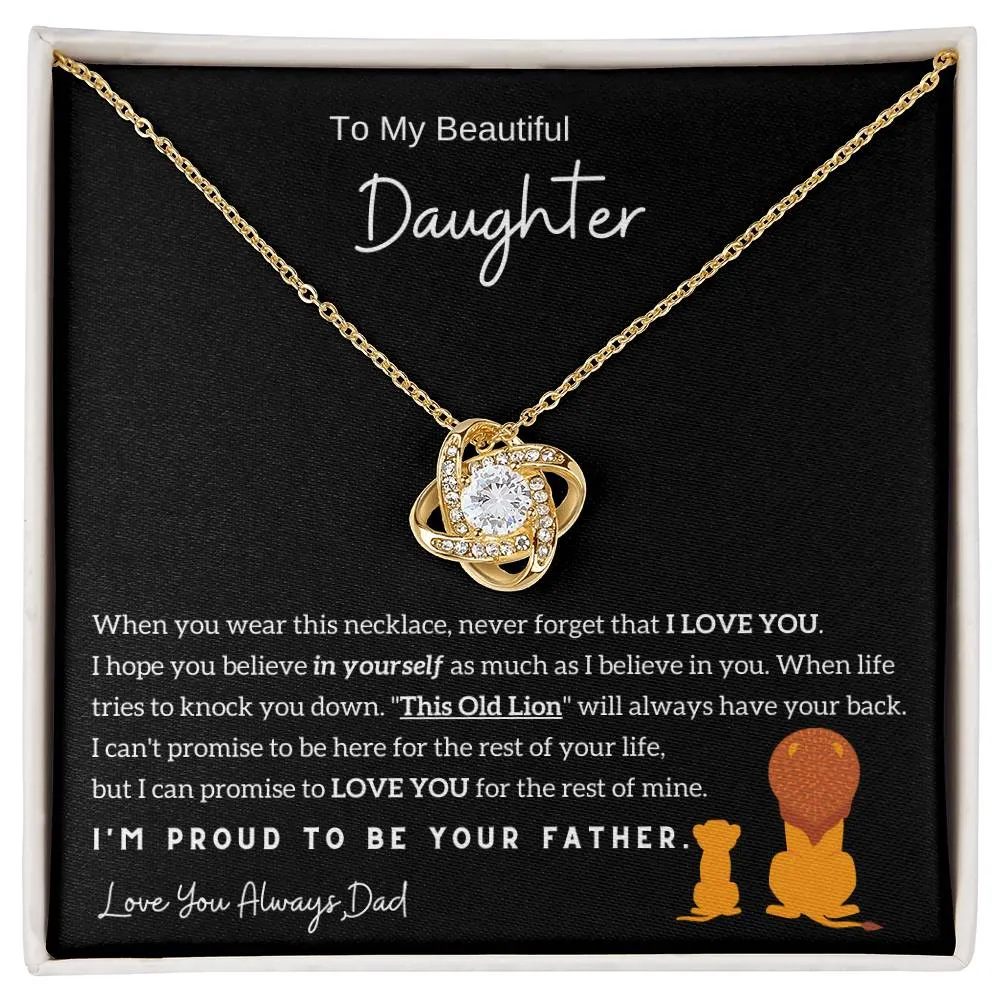 (Almost Sold Out) To My Beautiful Daughter, I'm Proud To Be Your Father - Love Knot