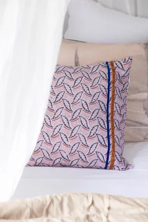 Alternating Leaf cushion cover *organic cotton