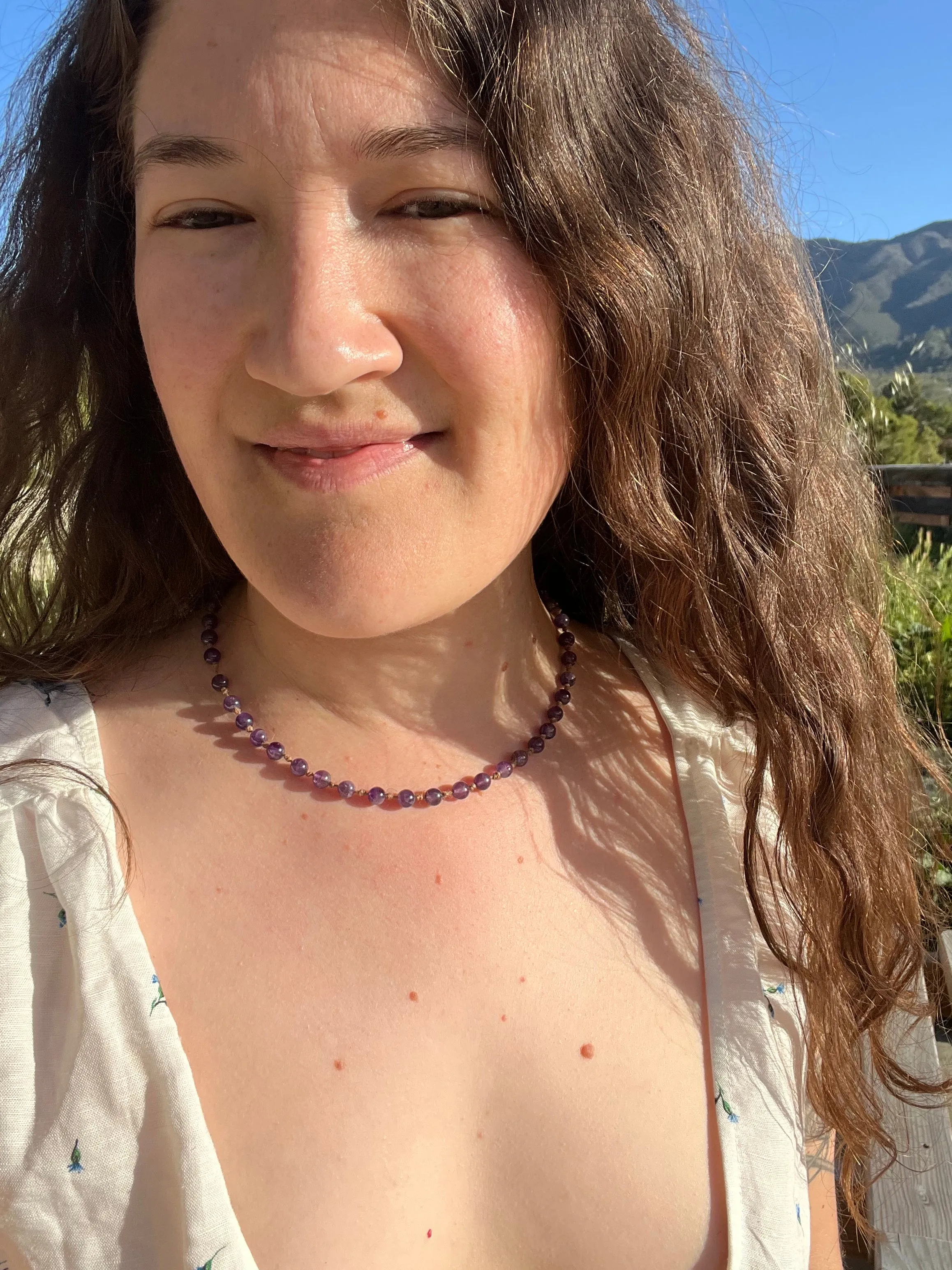Amethyst Beaded Necklace