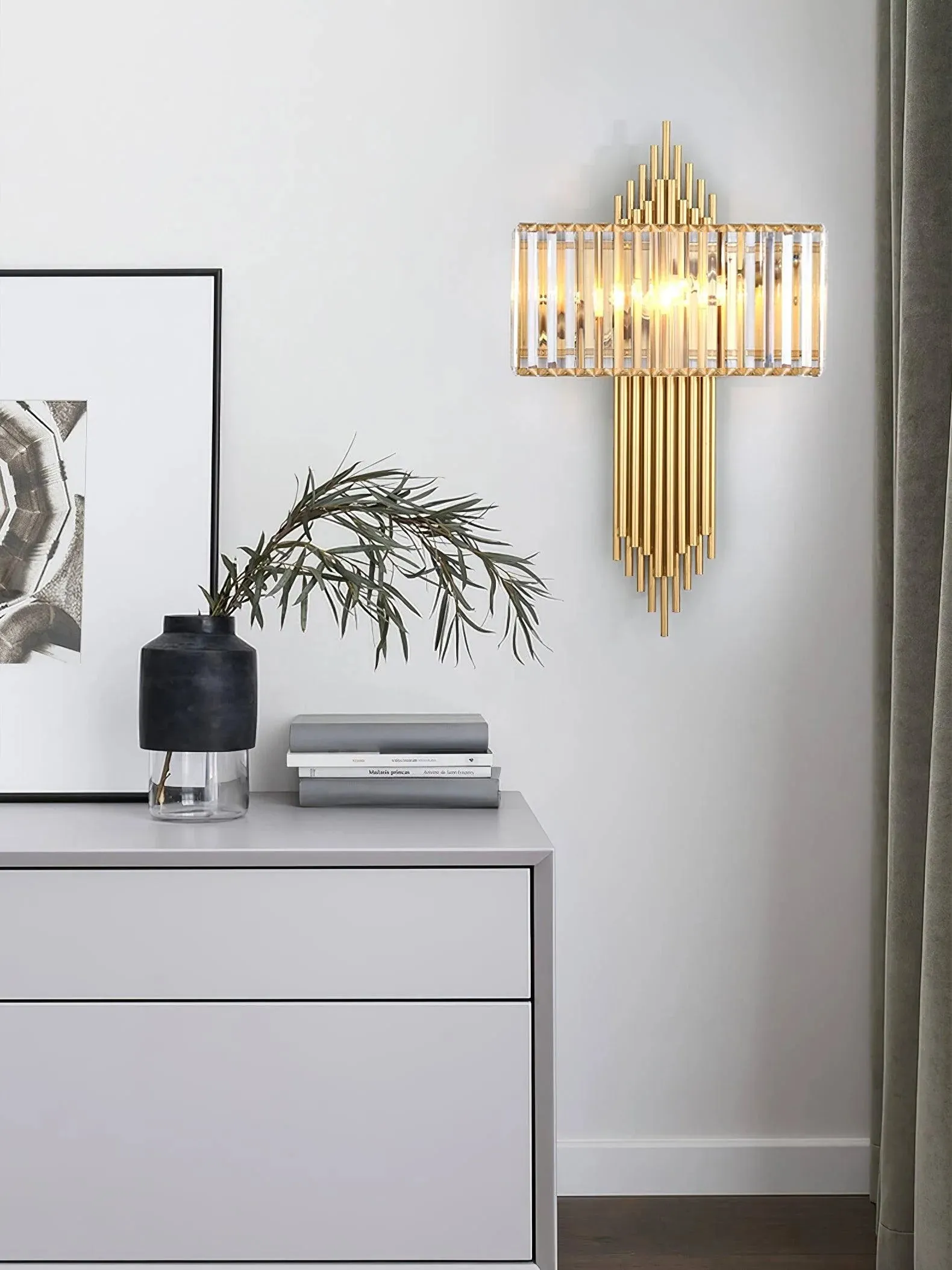 AN Hudson Crystal Wall Lamp