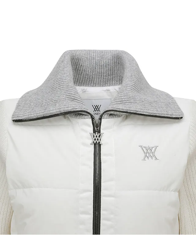 ANEW Golf: Women Hybrid Knit Jacket - Ivory