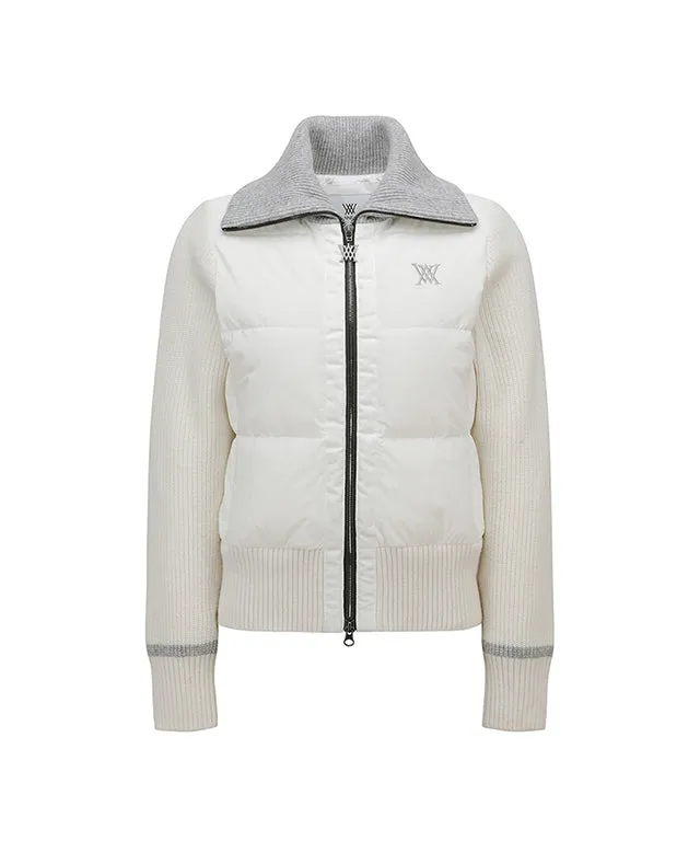 ANEW Golf: Women Hybrid Knit Jacket - Ivory