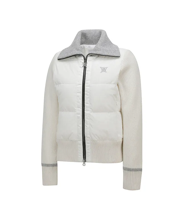 ANEW Golf: Women Hybrid Knit Jacket - Ivory