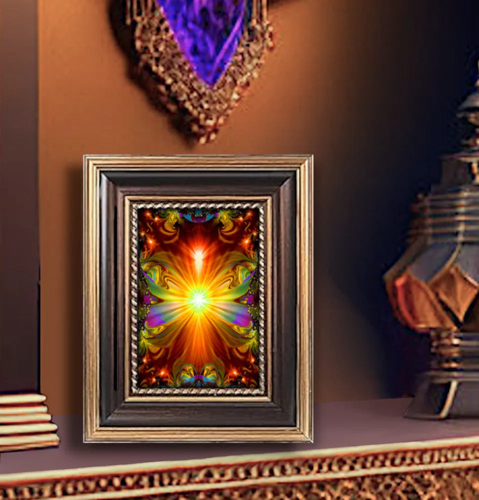 Angel Collection Large Greeting Cards, Frameable 5" x 7" Pearl-Finished Art Cards by Primal Painter