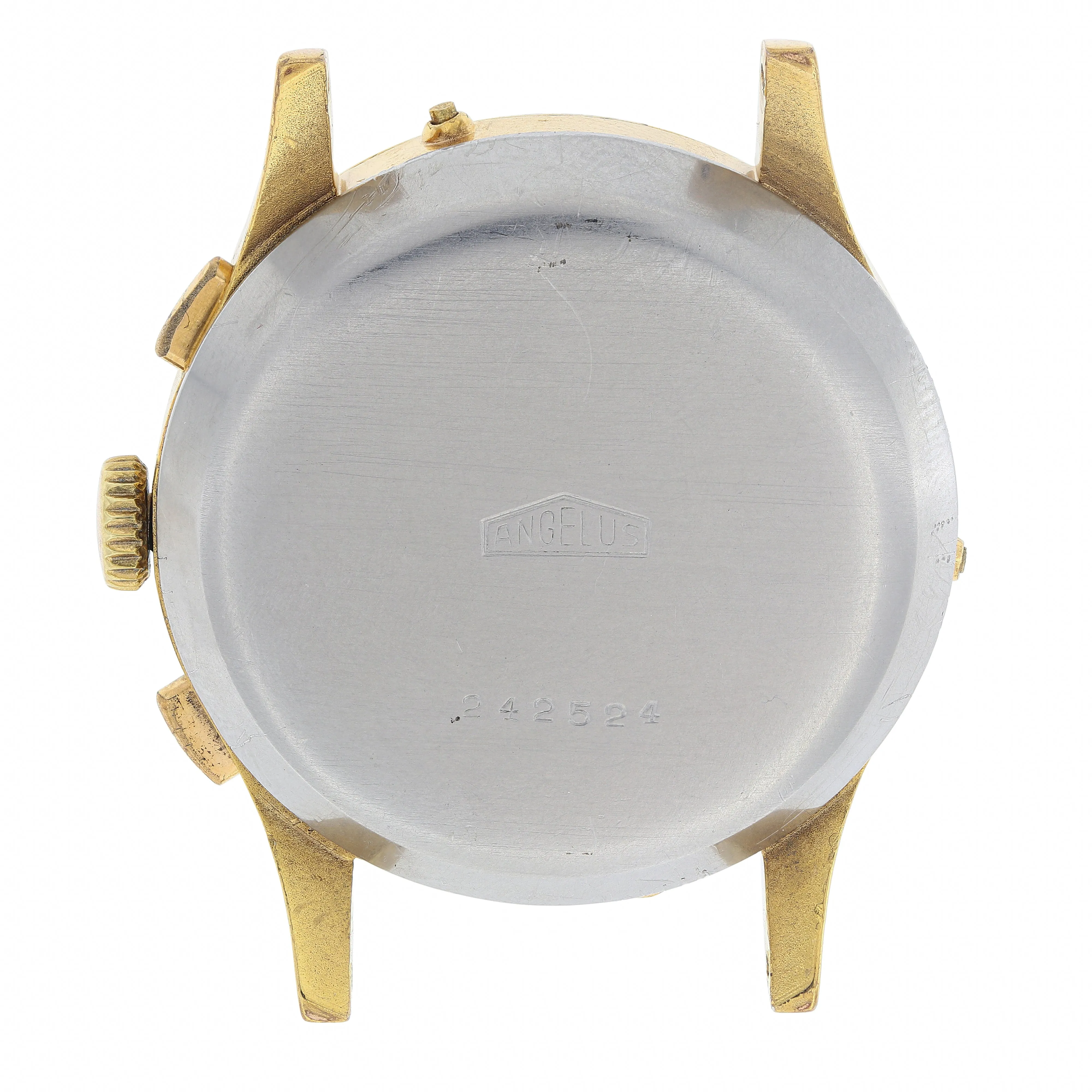 Angelus Chronodato Triple Date Chronograph Manual Cal. SF 217 c. 1944 Gold-plated 39 mm
