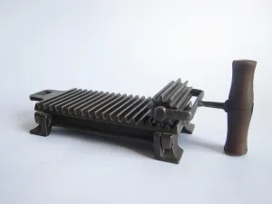 Antique Shepard Hardware 1878 Victorian Mechanical Fluting Iron