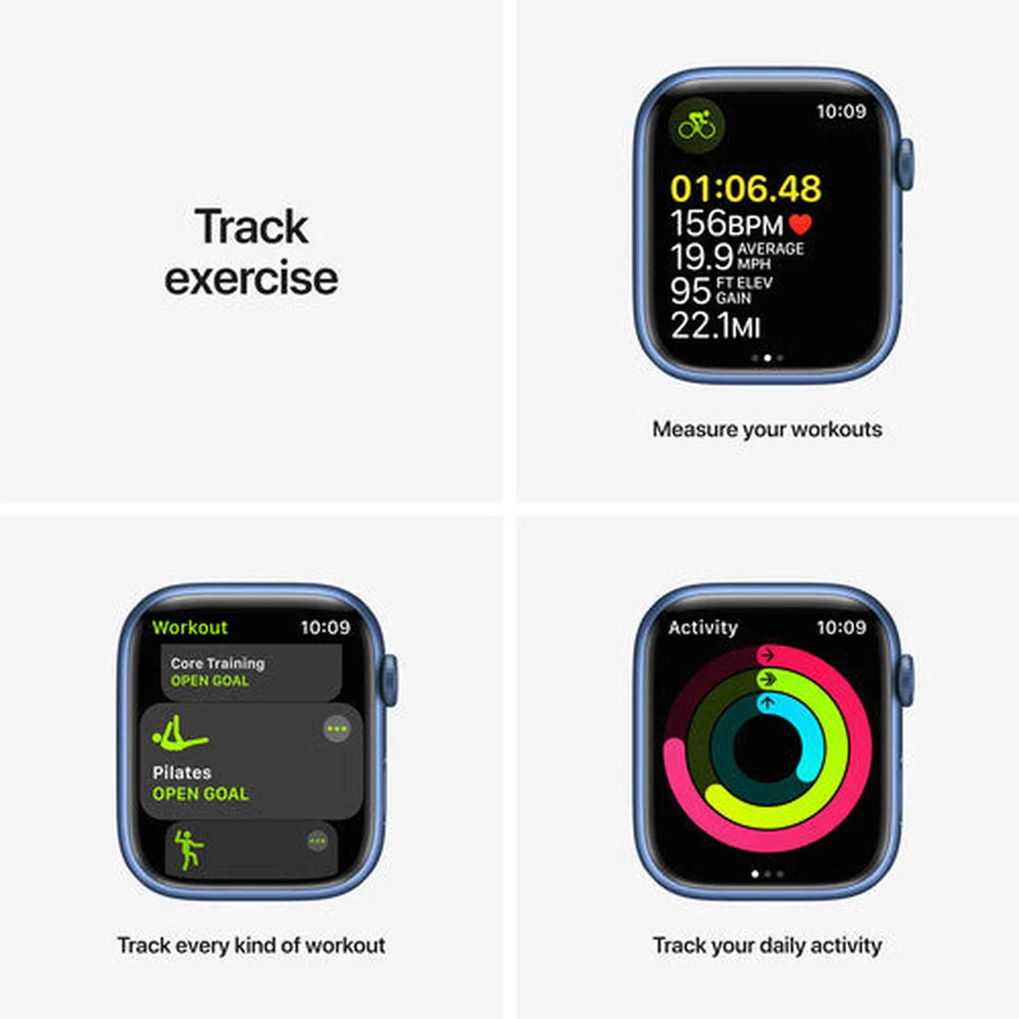 Apple Watch Series�7 GPS, 45mm Blue Aluminum Case with Abyss Blue Sport Band - Regular
