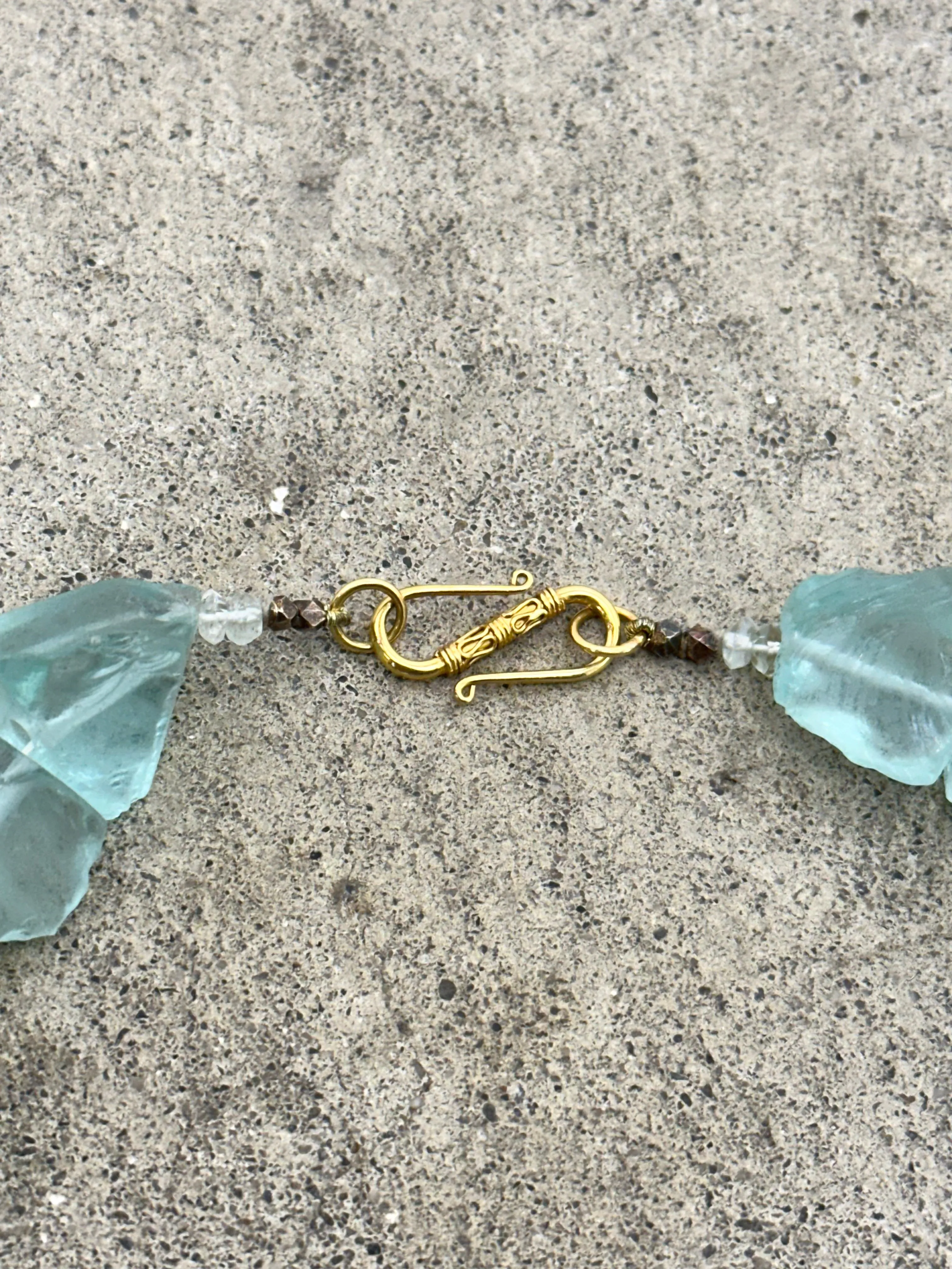 Aquamarine & Coral Sea Necklace*