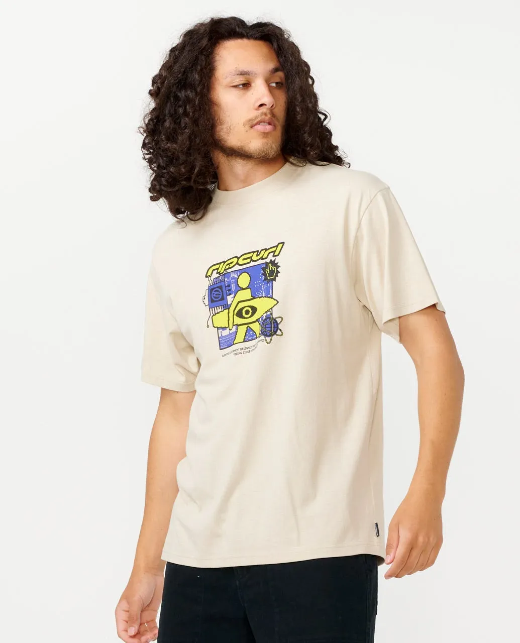 ARCHIVE SUPERCOMP CPU TEE - VINTAGE WHITE