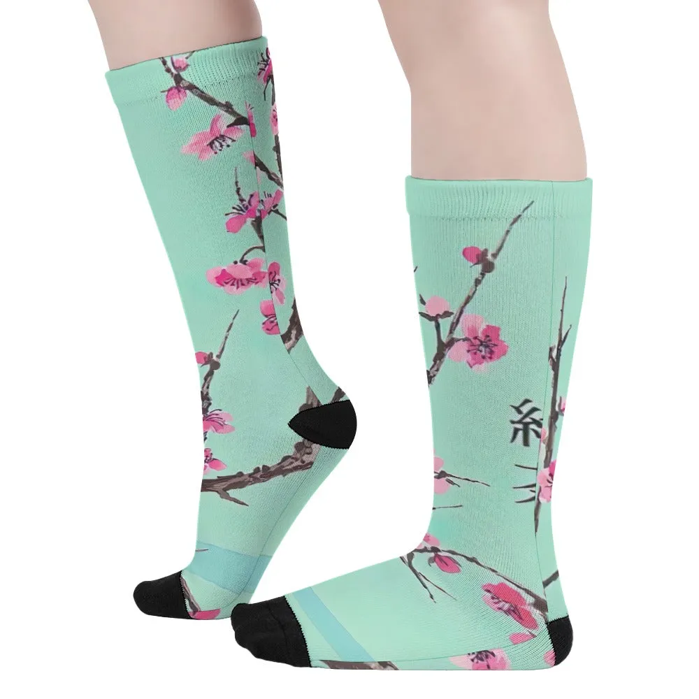 Arizona Green Tea Pattern Long Cute Women's Socks