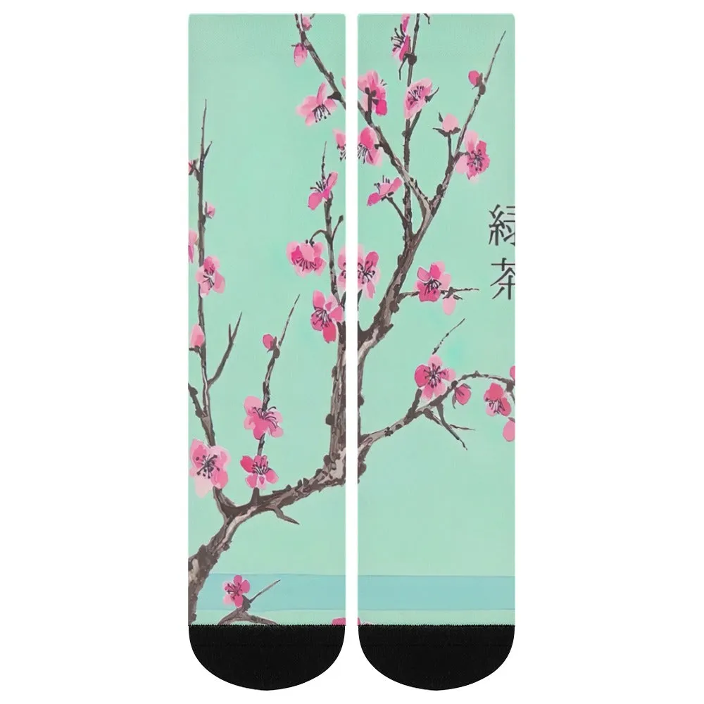 Arizona Green Tea Pattern Long Cute Women's Socks