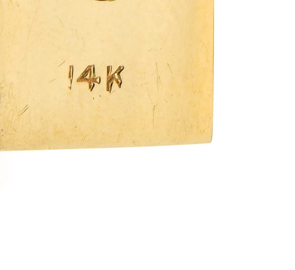 Art Deco 14 Karat Gold Stanhope Microphoto New York Charm