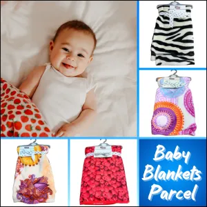 Assorted Baby Blankets, Wholesale Parcel of 60 Items