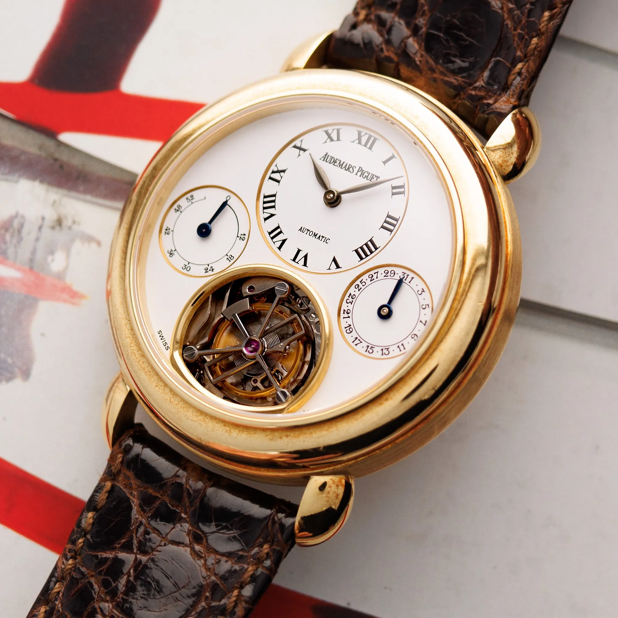 Audemars Piguet Jules Audemars Yellow Gold Tourbillon Watch Ref. 25718
