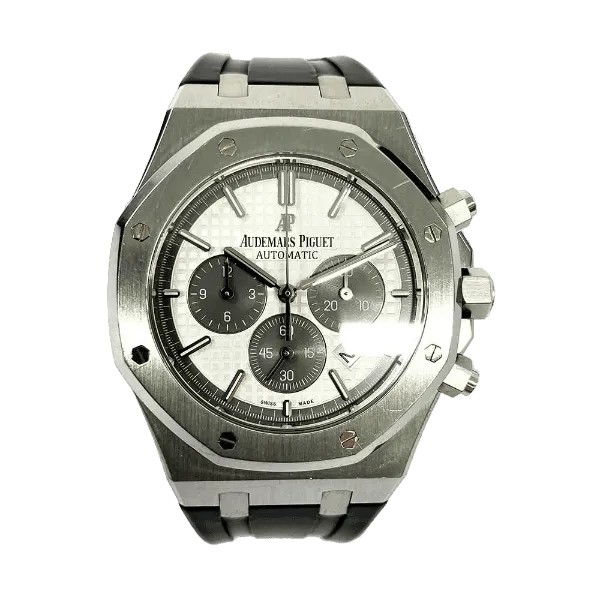 Audemars Piguet Royal Oak Chronograph QE II Cup 2015 Limited Edition White Dial Mar 2016