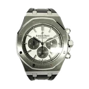 Audemars Piguet Royal Oak Chronograph QE II Cup 2015 Limited Edition White Dial Mar 2016