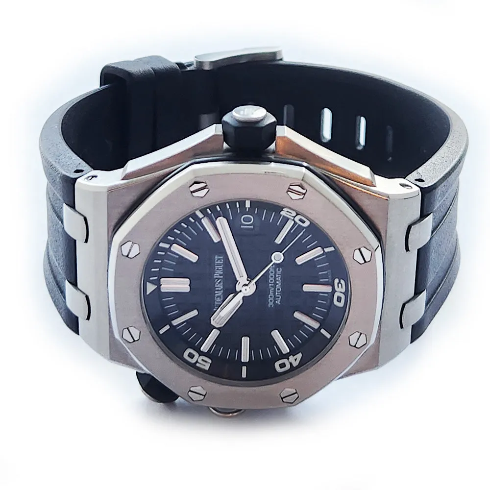Audemars Piguet Royal Oak Offshore Diver 15703ST.OO.A002CA.01 Black Dial Oct 2010