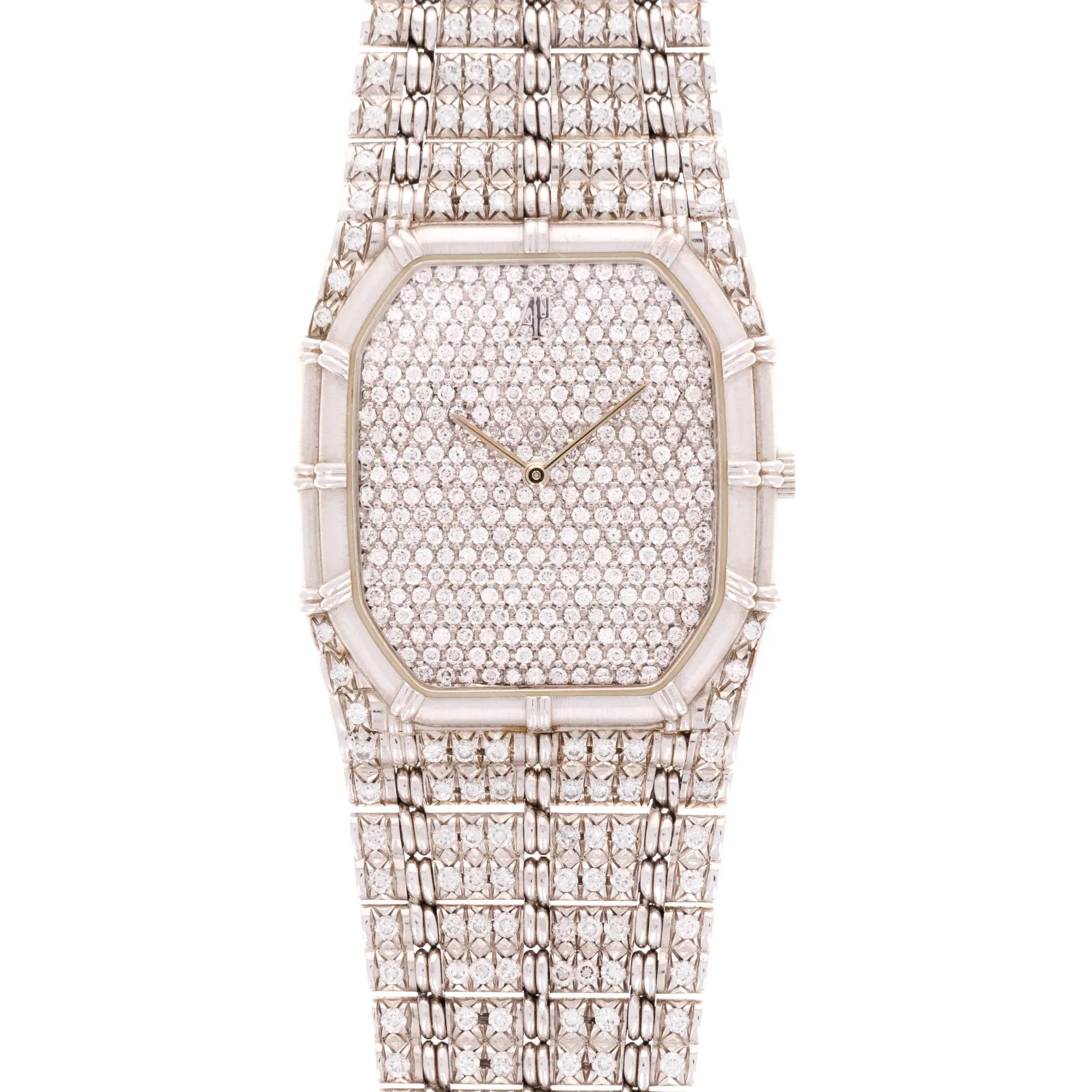 Audemars Piguet White Gold and Diamond Bamboo Watch