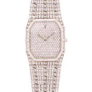 Audemars Piguet White Gold and Diamond Bamboo Watch