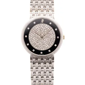 Audemars Piguet White Gold Onyx Diamond Watch Ref. 56301