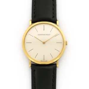 Audemars Piguet Yellow Gold Ultra-Thin Strap Watch