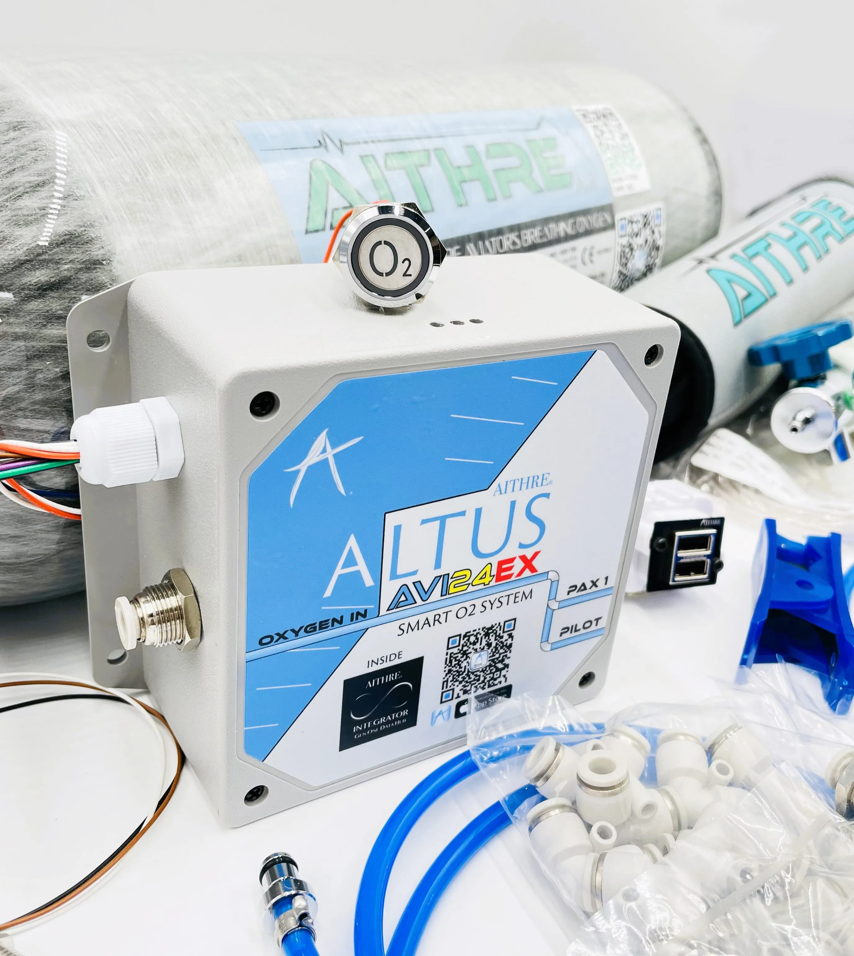 AVI24EX 2-Place Oxygen System with 925L Bottle