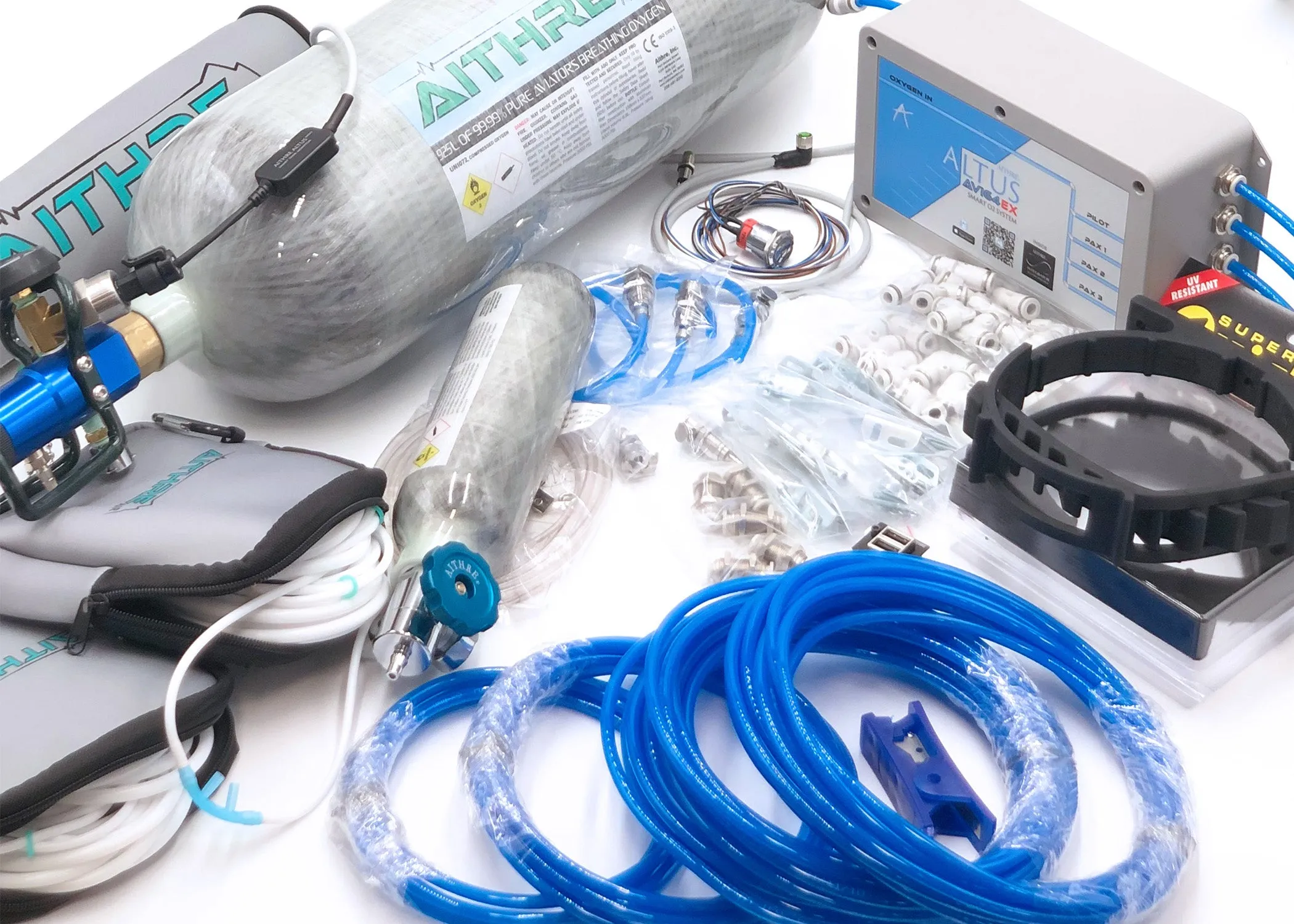 AVI64EX 4-Place Oxygen System with 925L Bottle