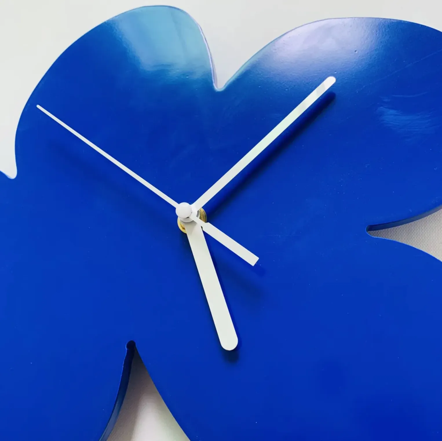 Azure Precision | Classic Blue Geometric Wall Clock