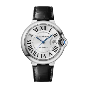 Ballon Bleu De Cartier Watch, Silvered Guilloché Dial