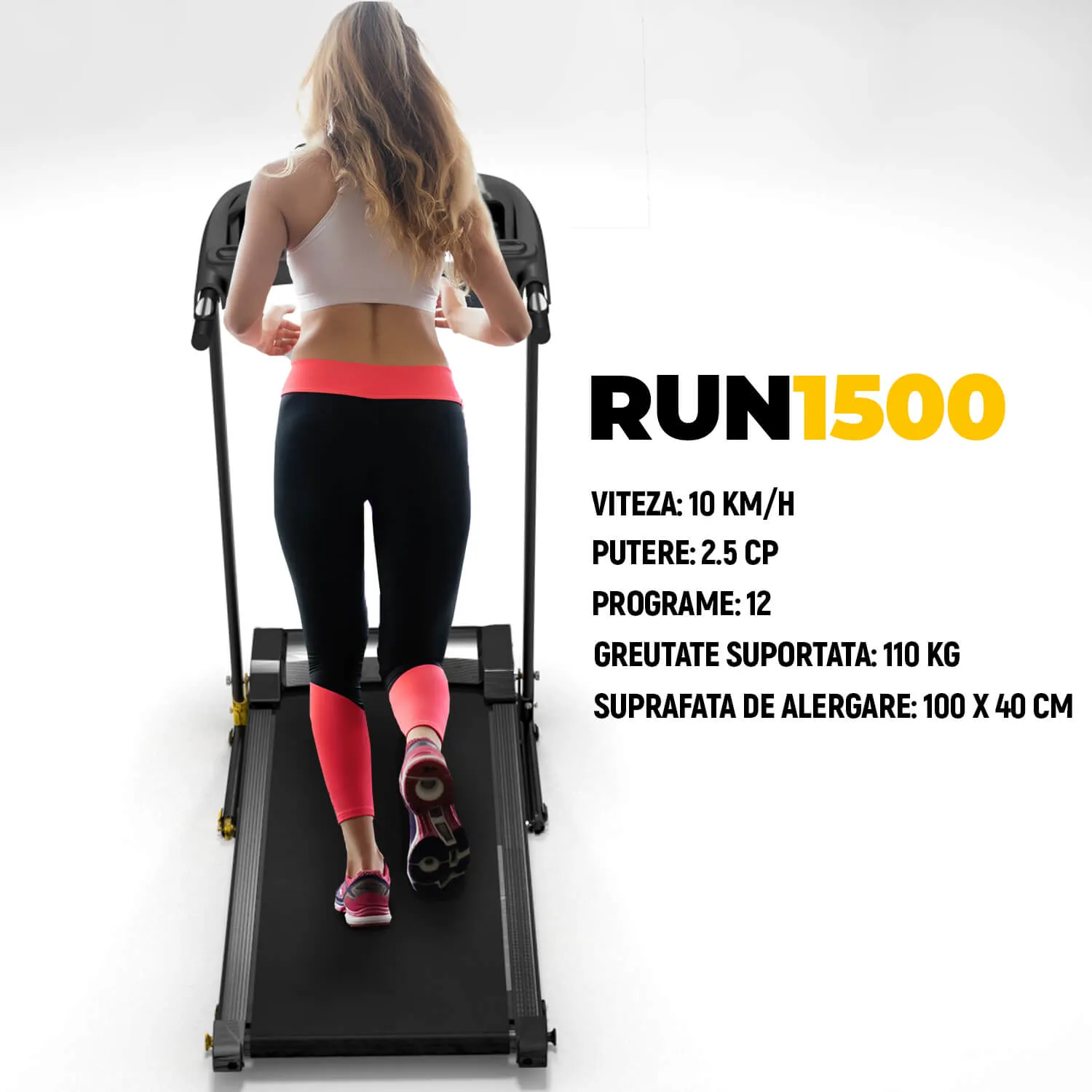 Banda de alergat electrica PROGRESSIVE RUN1500 (Resigilat)