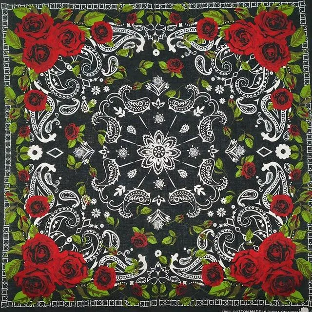 Bandana Paisley Rose's