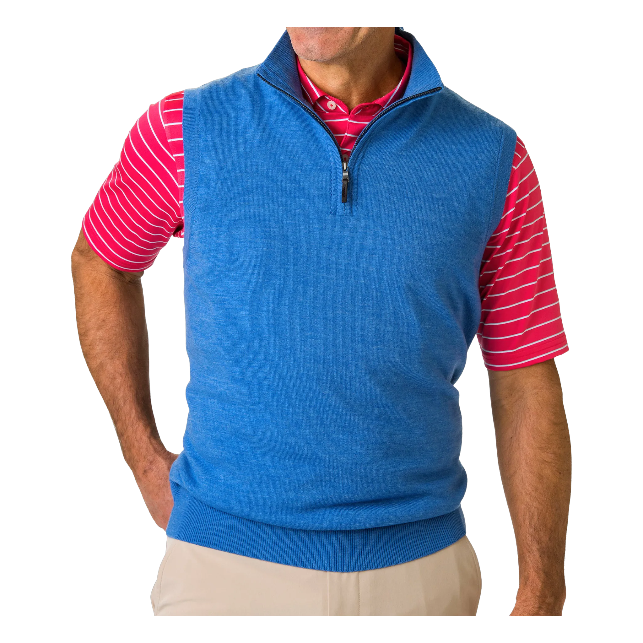 Baruffa Merino 1/4 Zip Windvest